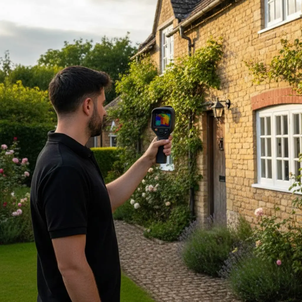 Benefits of thermal imaging surveys detecting heat loss in home walls