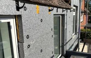 EWI Inspection Survey showing installation of external wall insulation in Oxford.
