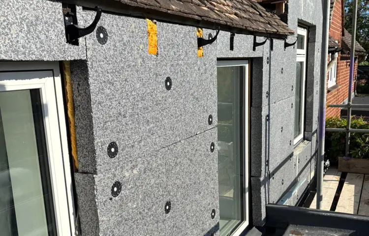 EWI Inspection Survey showing installation of external wall insulation in Oxford.
