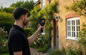 Thermal imaging survey for property inspection to detect moisture in Surrey.